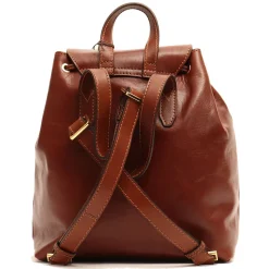 Zaino Donna con Pattina THE BRIDGE in Pelle Marrone linea Basic