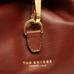 Zaino Donna con Pattina THE BRIDGE in Pelle Marrone linea Basic