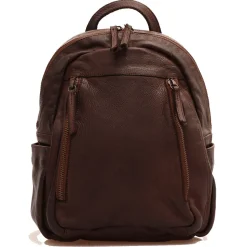 Zaino Donna GIANNI CONTI in Pelle Liscia Marrone