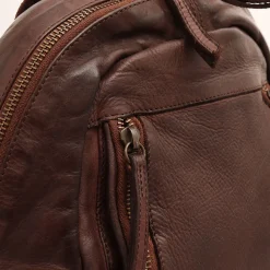 Zaino Donna GIANNI CONTI in Pelle Liscia Marrone