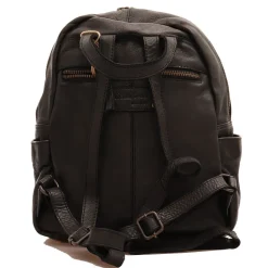 Zaino Donna GIANNI CONTI in Pelle Liscia Nera