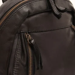 Zaino Donna GIANNI CONTI in Pelle Liscia Nera