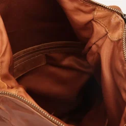 Zaino Donna GIANNI CONTI in Pelle Liscia color Cognac con Pattina