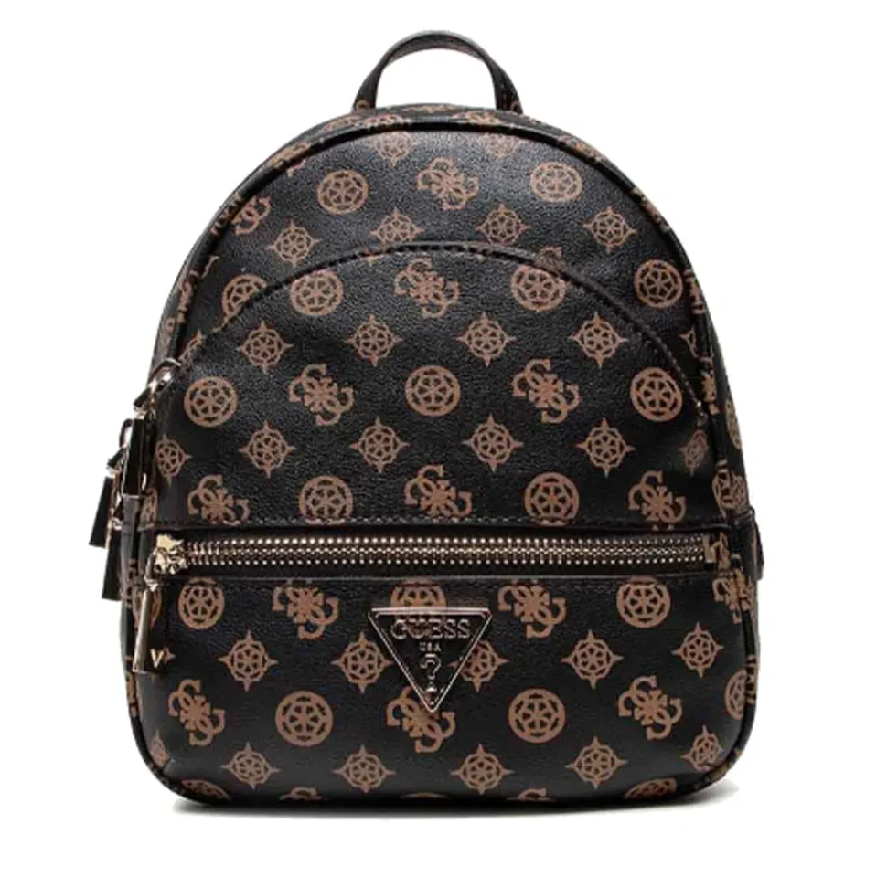 Zaino Donna GUESS Linea Manhattan Colore Mocha Logo Misura Piccola