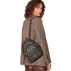 Zaino Donna GUESS Linea Manhattan Colore Mocha Logo Misura Piccola