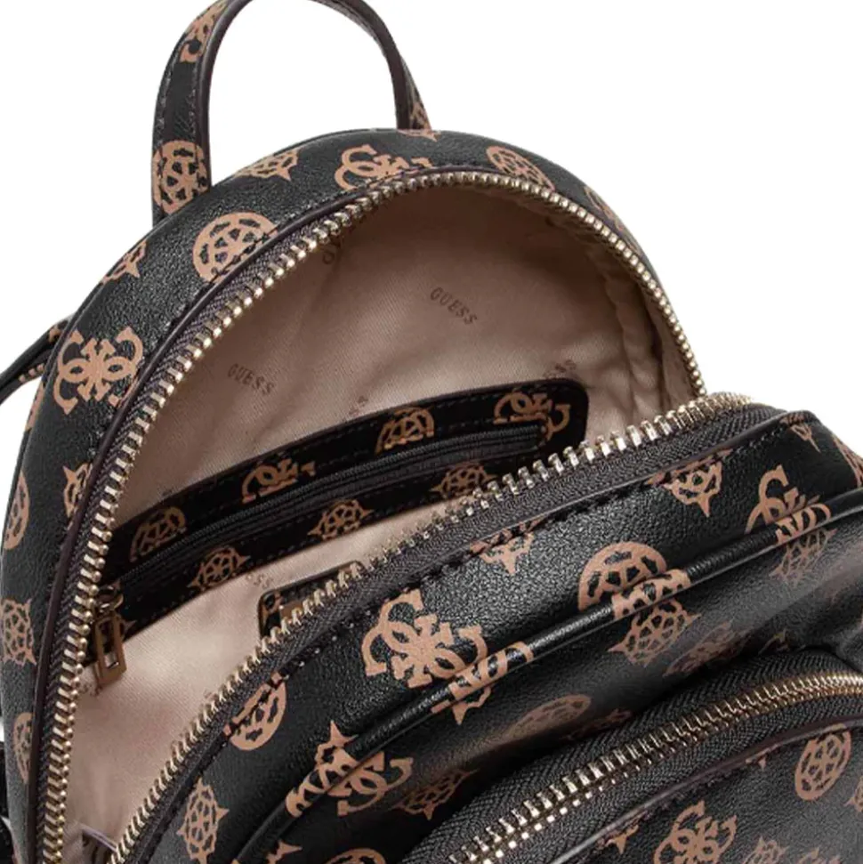 Zaino Donna GUESS Linea Manhattan Colore Mocha Logo Misura Piccola