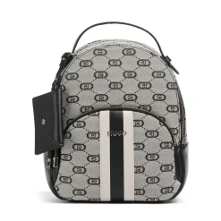 Zaino Donna LIU JO in Tessuto Jacquard Nero