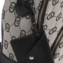 Zaino Donna LIU JO in Tessuto Jacquard Nero