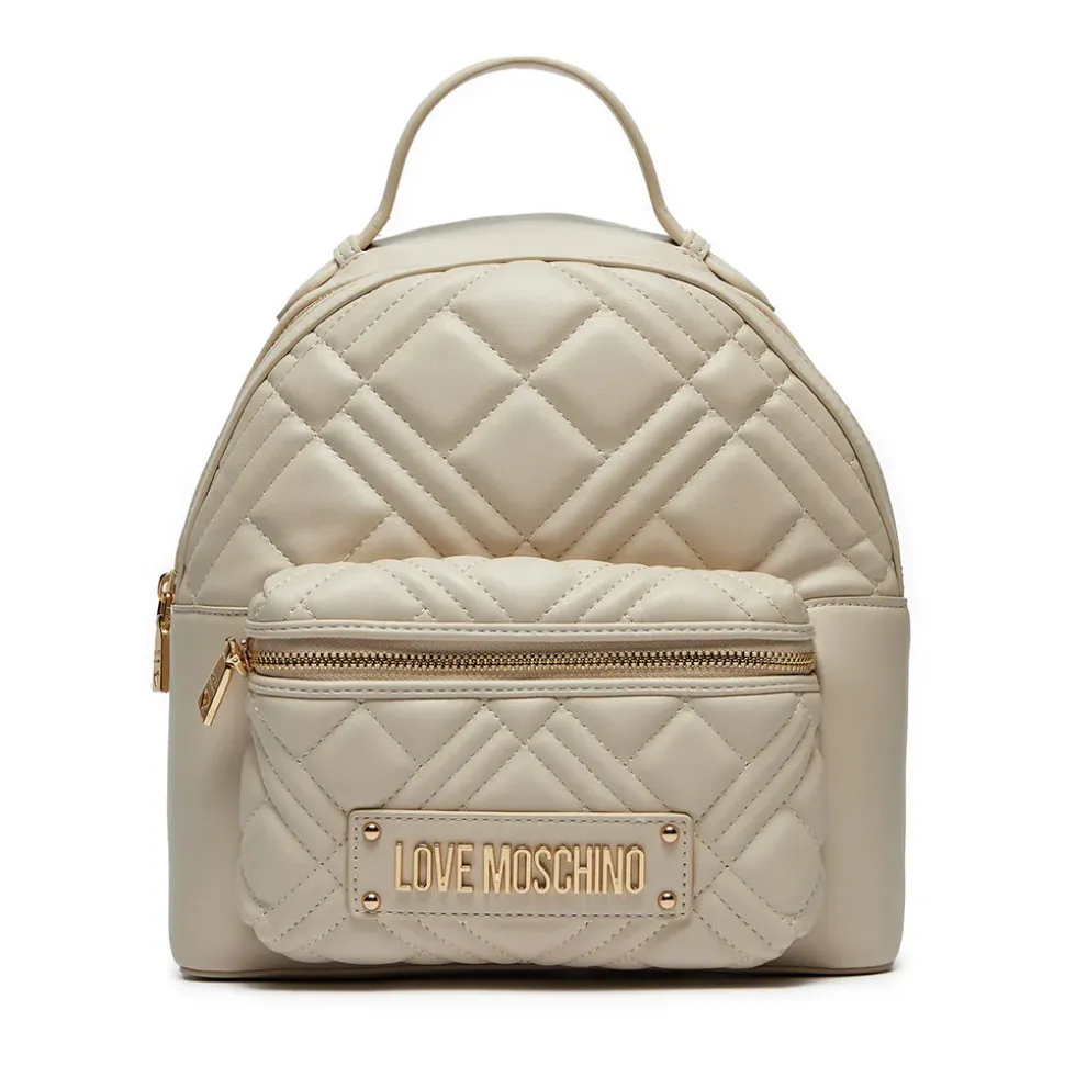 Zaino Donna LOVE MOSCHINO linea Quilted Trapuntato Avorio