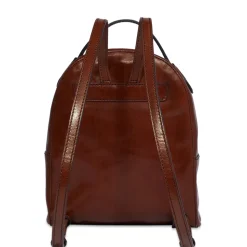 Zaino Donna Medio THE BRIDGE linea Elettra in Pelle Marrone