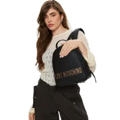 Zaino Donna Small LOVE MOSCHINO linea Maxi Lettering Nero
