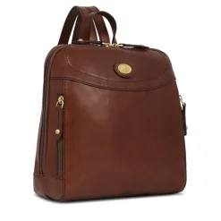 Zaino Donna THE BRIDGE in Pelle Marrone linea Story Made in Italy