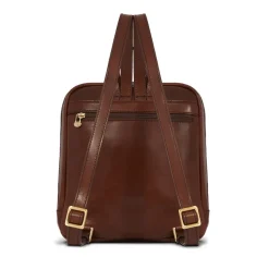 Zaino Donna THE BRIDGE in Pelle Marrone linea Story Made in Italy