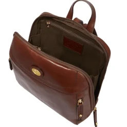 Zaino Donna THE BRIDGE in Pelle Marrone linea Story Made in Italy