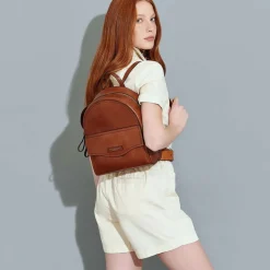 Zaino Donna THE BRIDGE in Pelle Marrone linea Angela