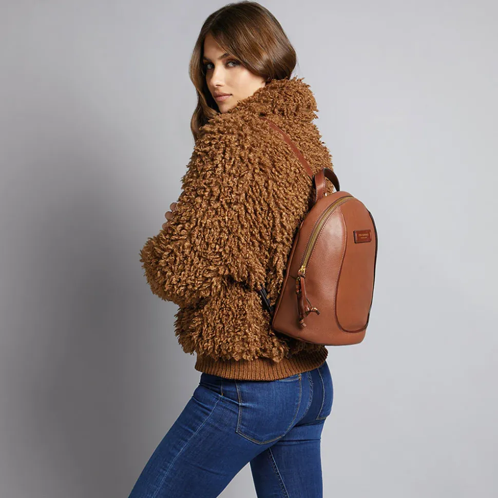 Zaino Donna THE BRIDGE linea Domitilla in Pelle Marrone