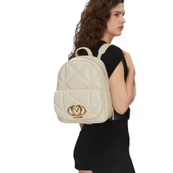 Zaino Donna Trapuntato LOVE MOSCHINO linea Embossed Avorio