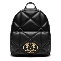 Zaino Donna Trapuntato LOVE MOSCHINO linea Embossed Nero