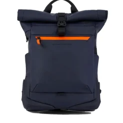 Zaino PIQUADRO Roll Top con porta Pc 15,6" in Tessuto Gommato colore Blu - CA6291C2OW