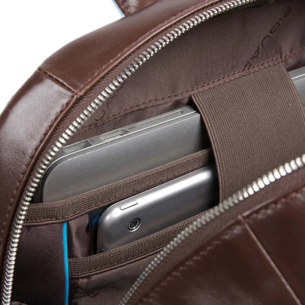 Zaino Porta Pc 15,6" - PIQUADRO linea Blue Square Pelle Mogano CA4762B2