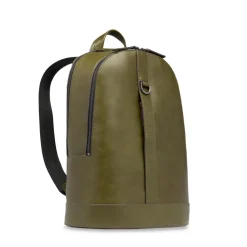 Zaino Uomo THE BRIDGE linea Giacomo in Pelle Verde Timo