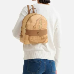 Zaino Donna 1A Classe Alviero Martini linea Heritage Geo colore Geo Classic e Cuoio LC18